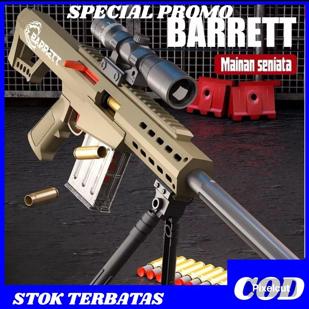 MAINAN PISTOL PISTOLAN TEMBAK TEMBAKAN  ANAK LAKI LAKI PELURU BUSA SNIPER NERF BULLET AWM MURAH/MAIN
