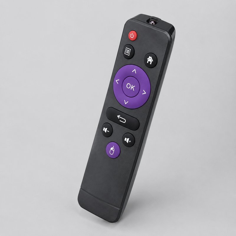Remote H96 Max TV Box/STB V11 RK3318 Q3 Mini Tombol Suara Hitam Ungu Langsung Aktif Pengganti