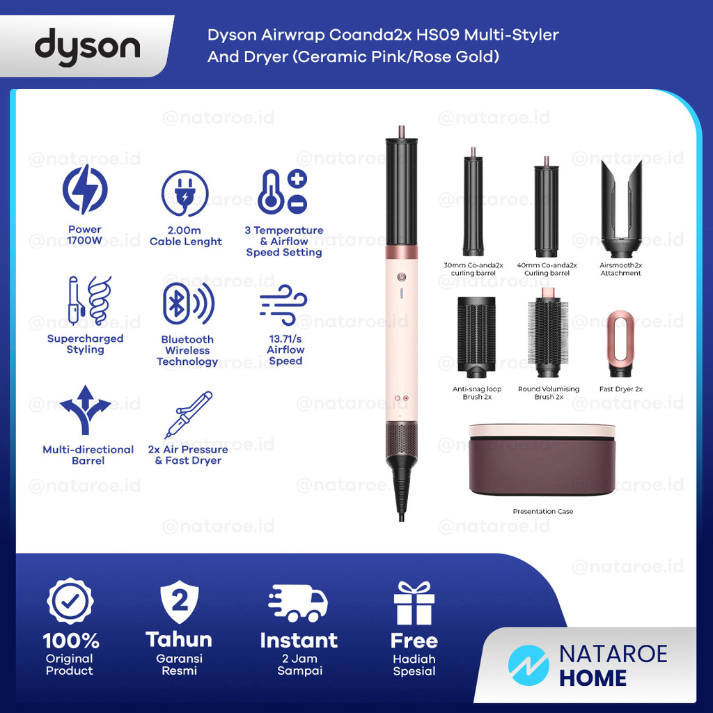 Dyson Airwrap Coanda2x HS09 Multi-styler and dryer (Ceramic Pink/Rose Gold)