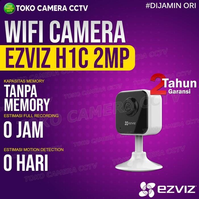 EZVIZ H1C 2MP 1080p KAMERA CCTV WIFI KAMERA IP CAMERA WIRELESS - TANPA MEMORI