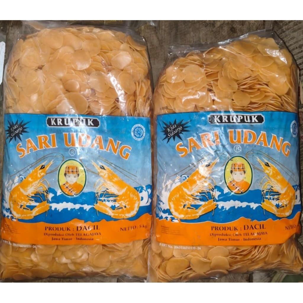 Krupuk Sari Udang Dacil 5 Kg    BERKUALITAS