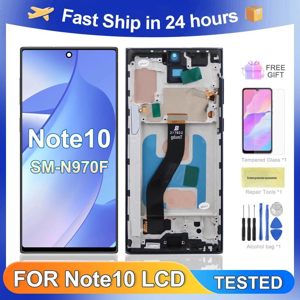 For Samsung Note 10 Tested For Note10 N970F N970U N970W N970N LCD splay Touch Screen gitizer Assembl