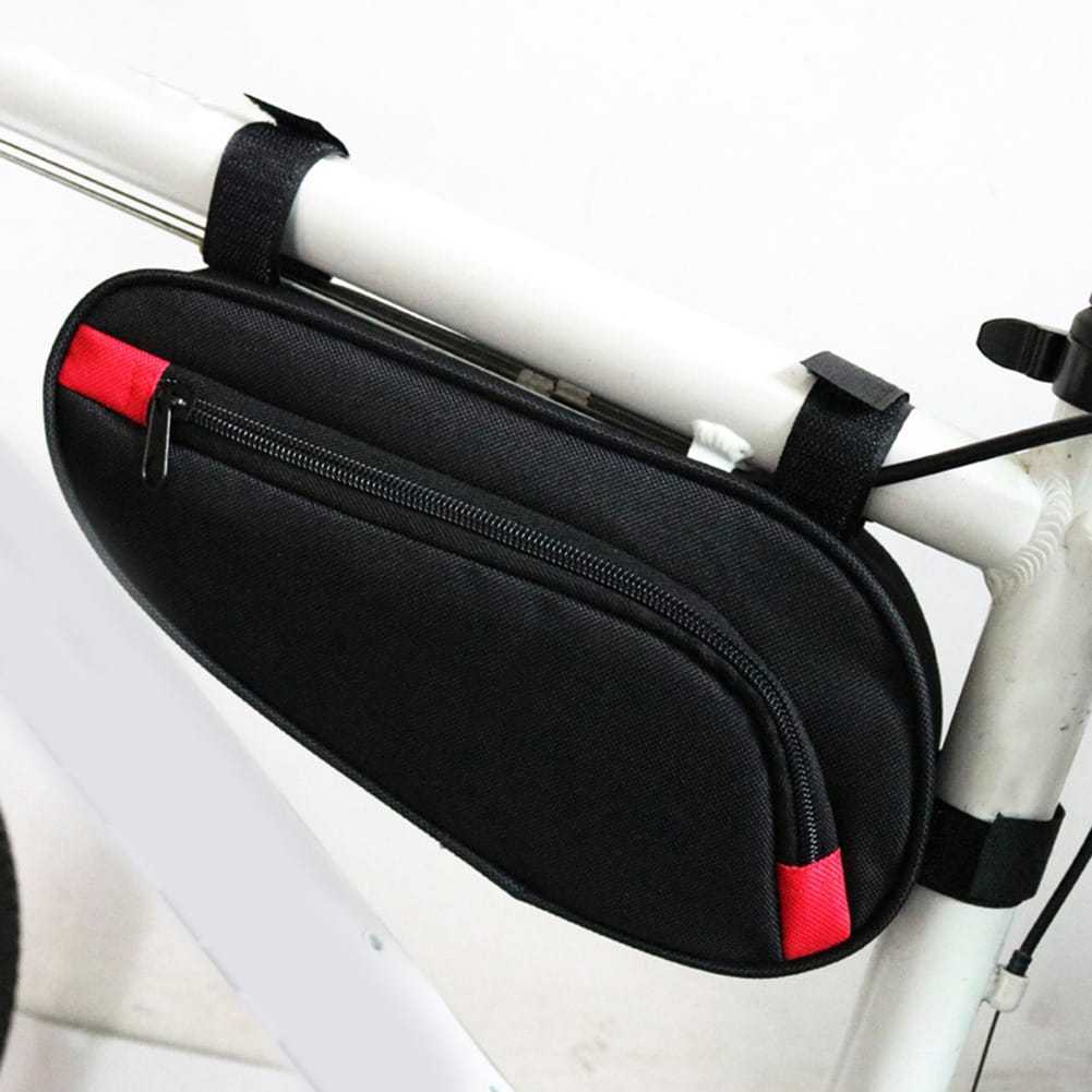 Foto Tas Sepeda Segitiga Frame 2.8L Seatpost Lipat Roadbike Mtb Tas Triangle Bag