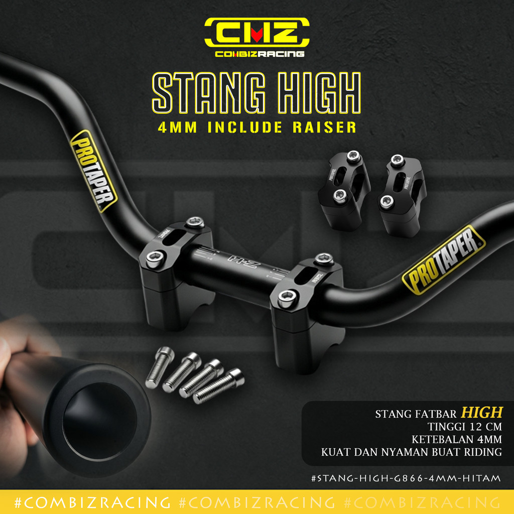 Stang FATBAR NMAX KLX CRF Raiser Protaper Evo High 12CM Tebal 5MM Universal Motor - CMZ Racing - [AU
