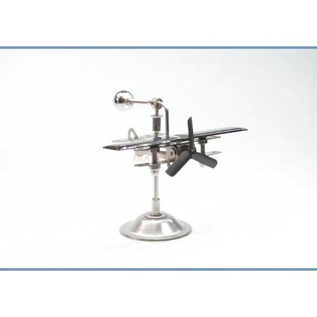 Solar Plane Aircraft Balancing Toy Black Propeller Kinetic Art Balance Toy Balancing Decompressive S