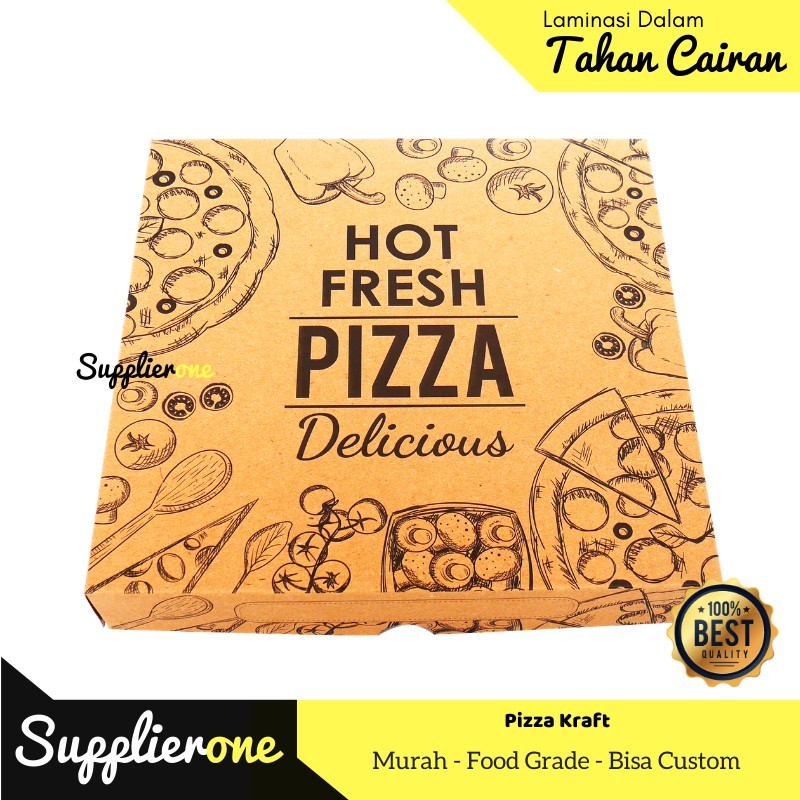 Kardus Pizza / Box Pizza / Dus Pizza / Kemasan Pizza / Wadah Pizza / Tempat Pizza