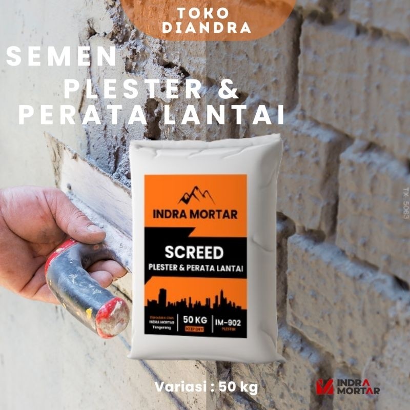 JANGANLIRIK Semen Instant Mortar | Semen Plester & Plester Lantai Berkualitas | Indra Mortar IM-902