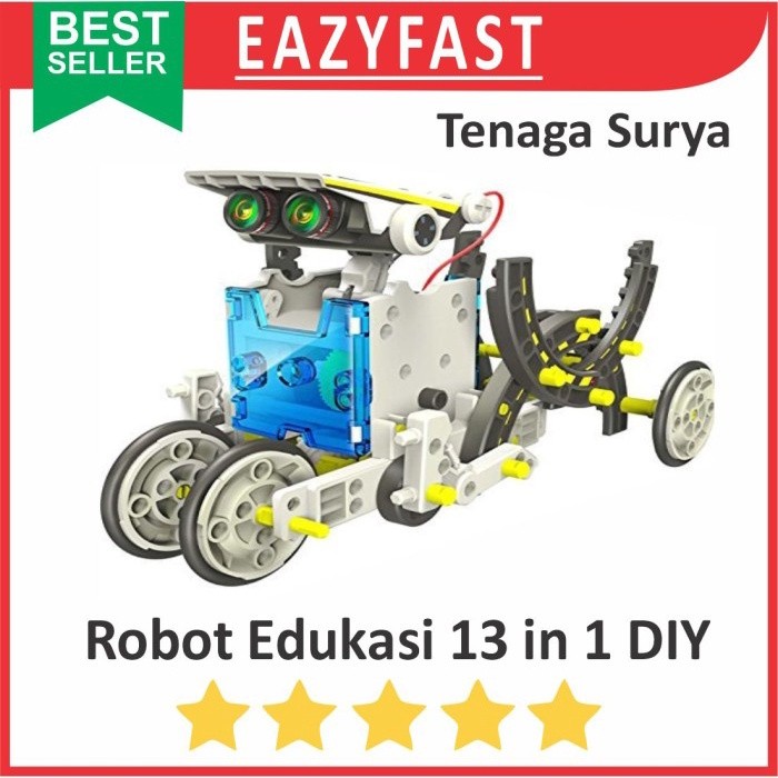 (READY STOK) Robot Mobil Edukasi 13 Transforming Rakit DIY Rakitan Lego Solar Cell (TERLARIS)
