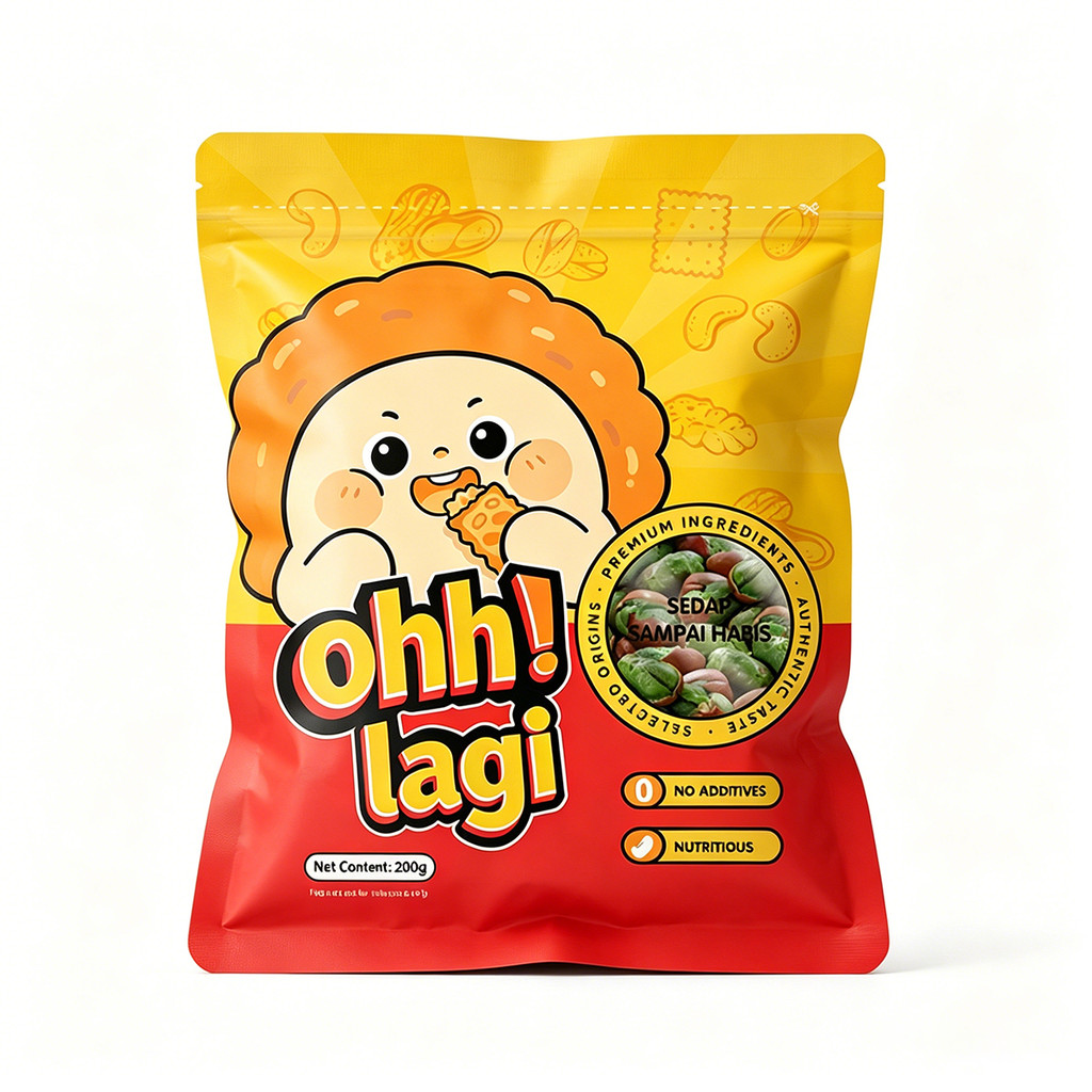 Renyah dan Lezat [Kaya Protein dan Serat] Kacang Fava Goreng Renyah Green Heart – Camilan Sehat Kaya