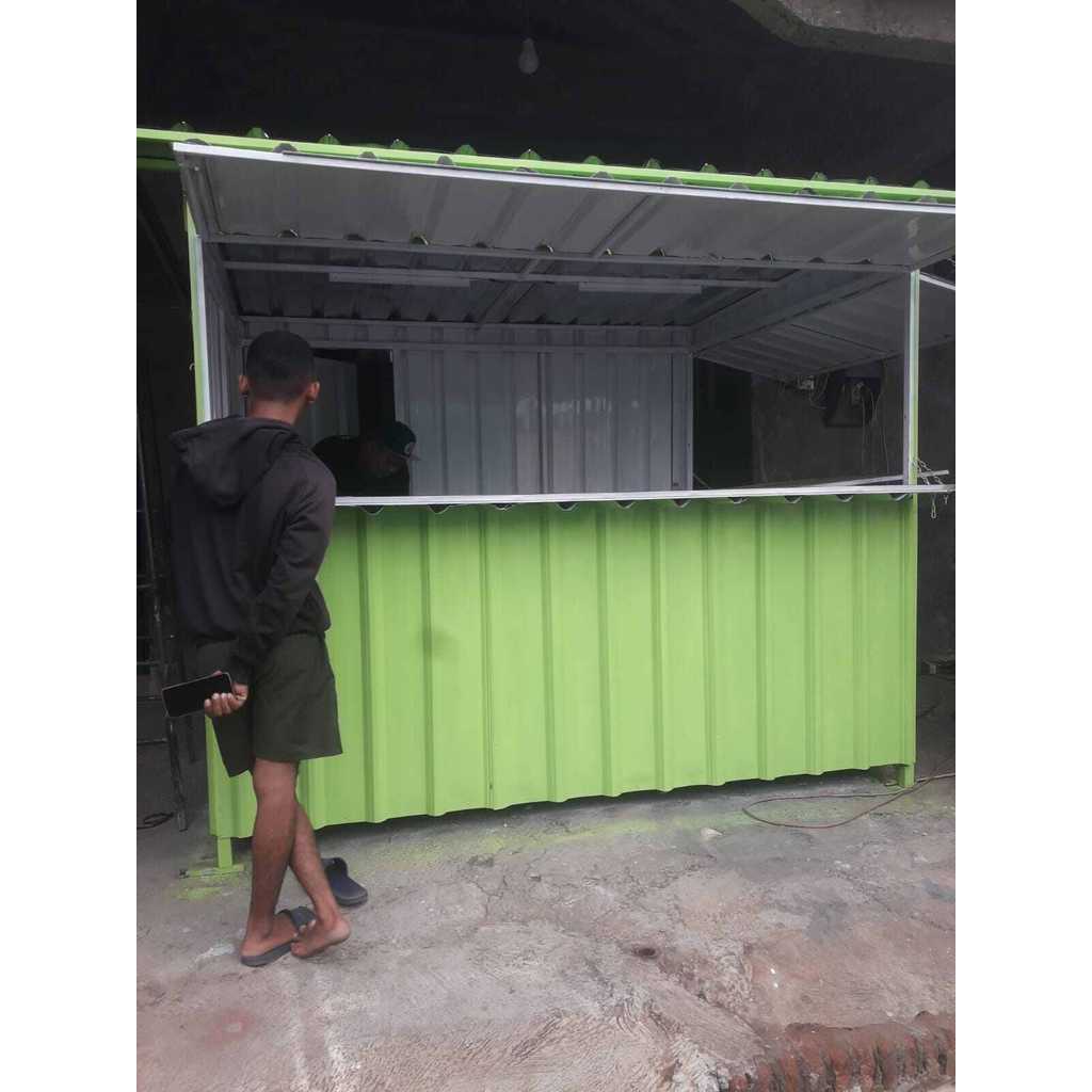 gerobak jualan & both semi kontainer