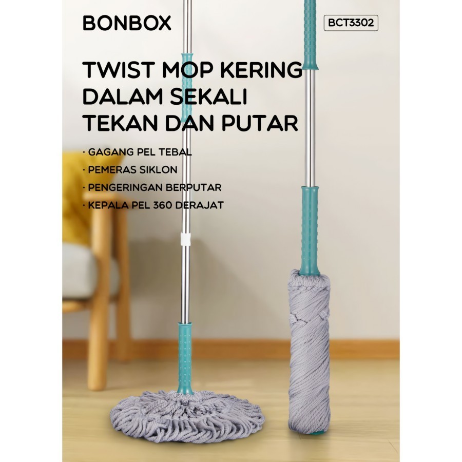 Bonbox Pel Putar BCT3302 / Alat Pel Lantai Peras Putar / Pel Bulat - RS2