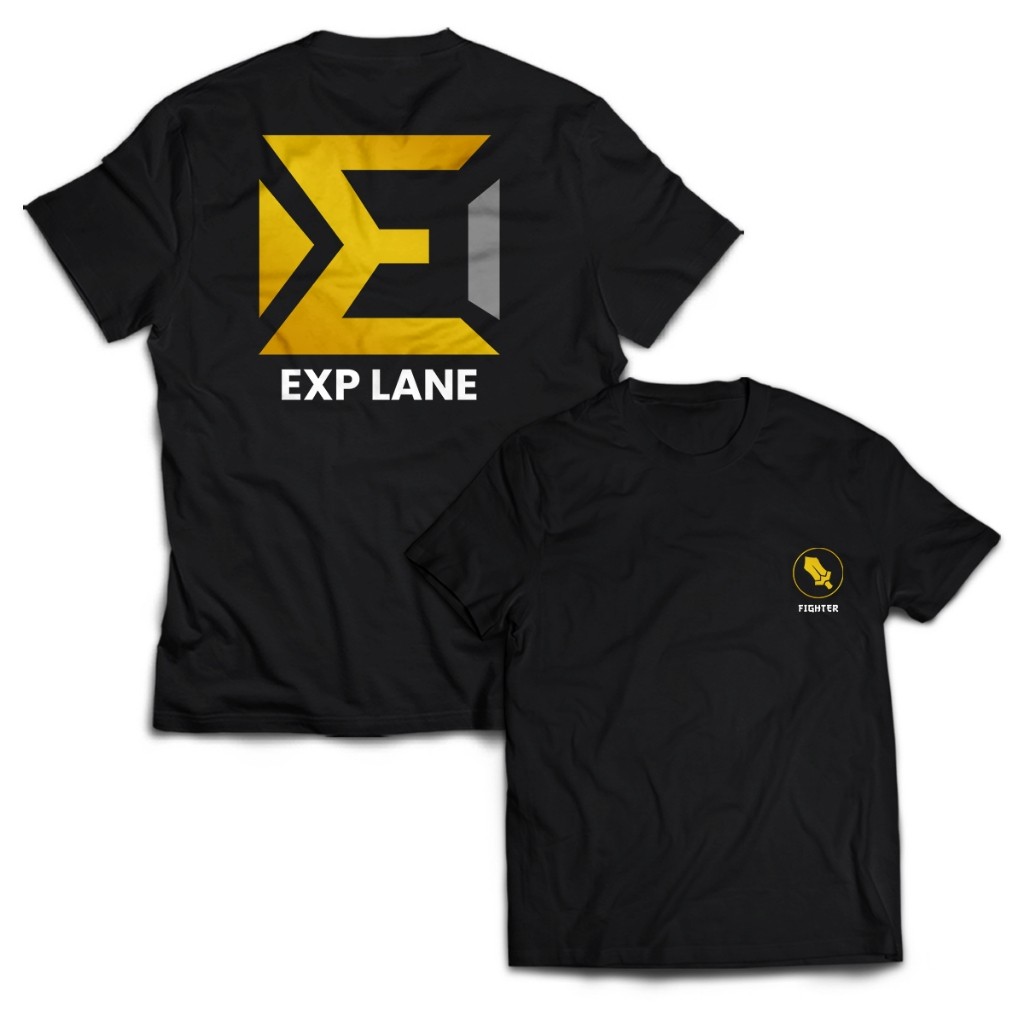 Kaos Pria FIGHTER EXP LANE Dewasa Baju Atasan Unisex CCY1