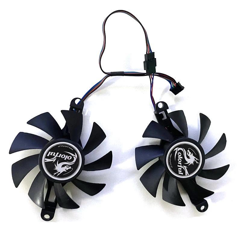 NEW 2PCS 85MM Cooling Fan GPU Cooler Graphics Card Fan For AMD Jieshuo 51riscRX 6600M RX6600M For ML