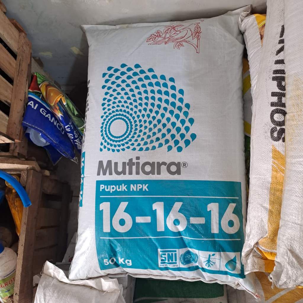 PUPUK NPK MUTIARA 50KG 16-16-16