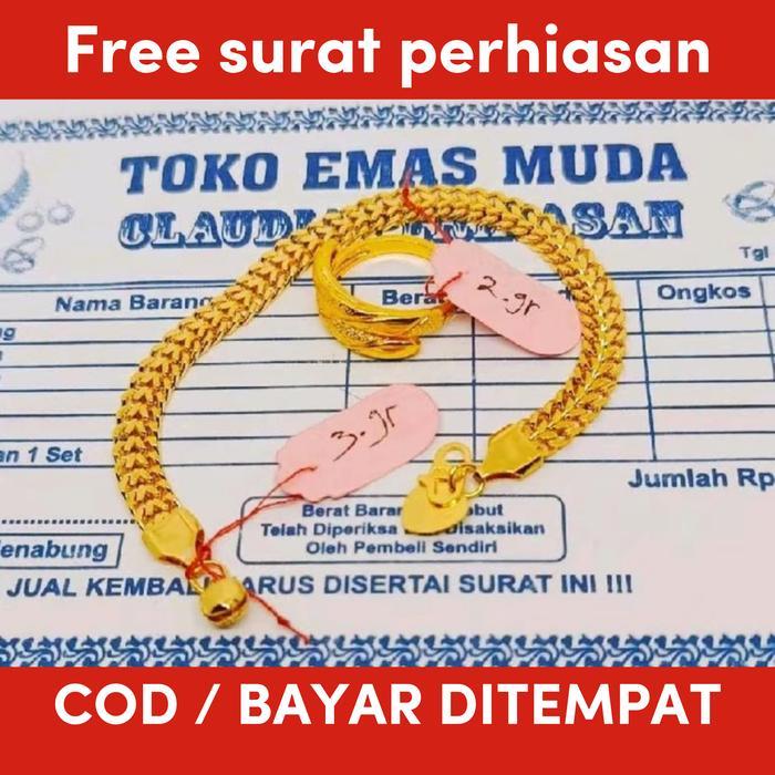 gelang wanita tikar free cincin emas muda dapat surat toko