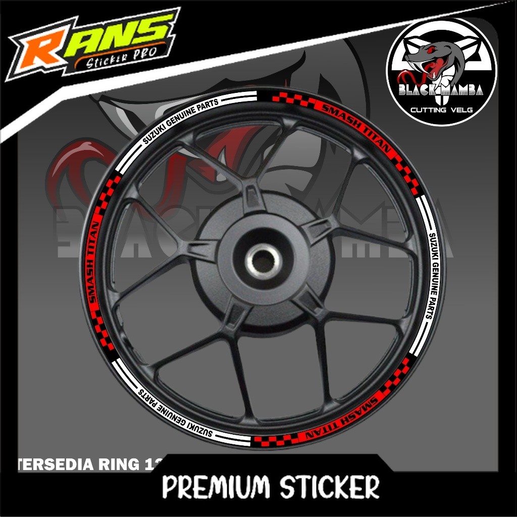 STICKER VELG SMASH  - STIKER LIS LIST VARIASI BAN/VELG SUZUKI SMASH A02
