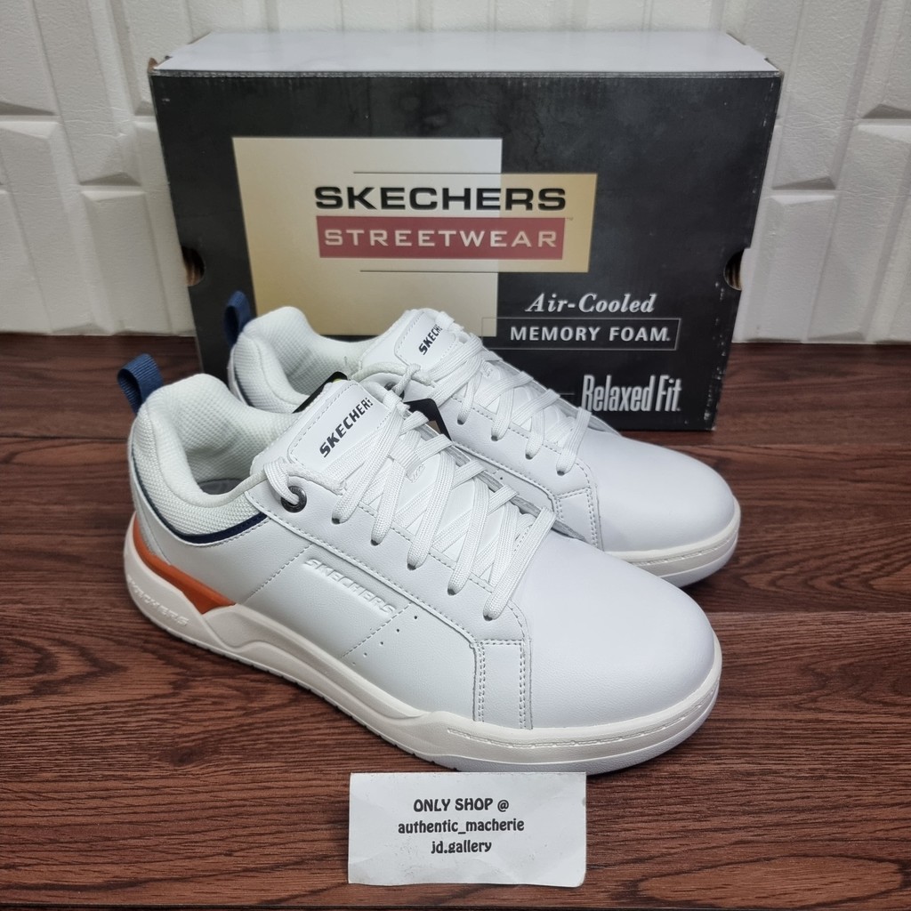 ORIGINAL SALE 70% SEPATU SKECHERS CORLISS 210795 WHT WHITE MEN
