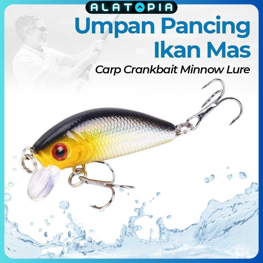 Umpan Pancing Ikan Mas Carp Crankbait Minnow Lure 50mm - LD07