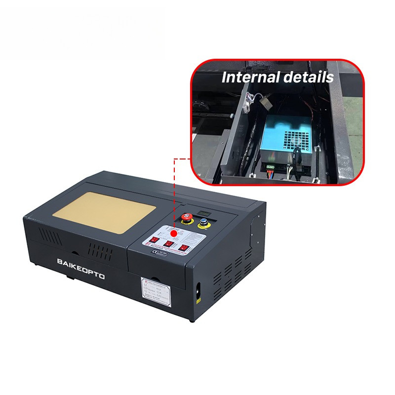 

40W/50W Mini Portable BK-K3020A CO2 Laser Round Bottle Labeling Machine Labeler Manual Steel Digital on