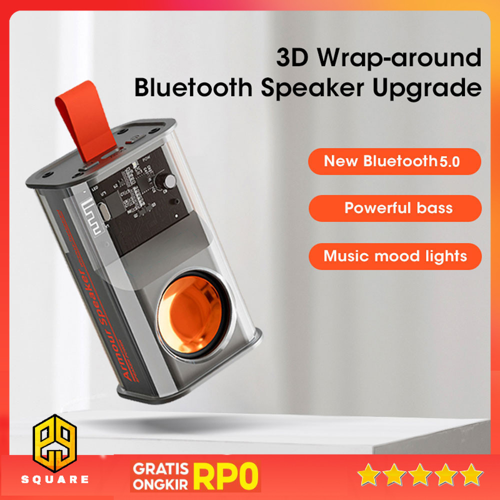 WINJOIN Speaker Portable Bluetooth 5.0 Subwoofer TWS Series 500mAh - K08 Original 99 Square