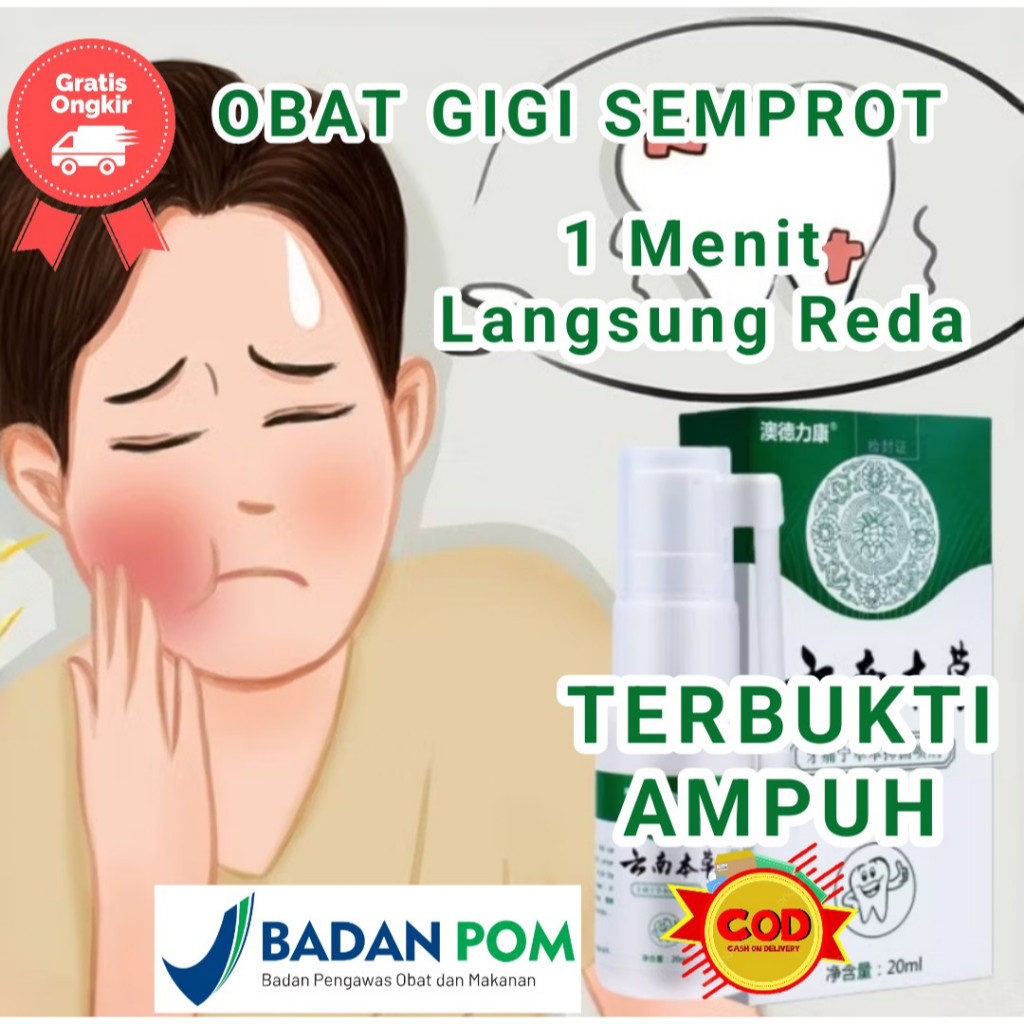 AMPUH Semprotan Sakit GIGI pereda nyeri sakit gigi Obat Sakit Gigi Berlubang Ampuh Obat Sakit Gigi S