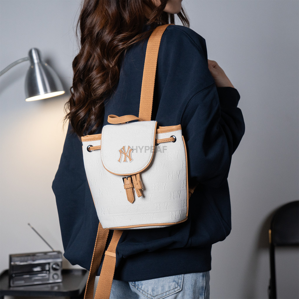 MLB NY New York Yankees Classic Monogram Jacquard Mini Backpack Authentic / Tas Ransel MLB Original