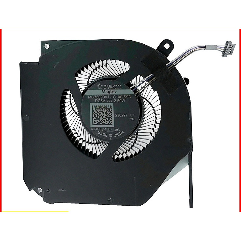 New Laptop CPU GPU Cooling Fan for XMG NEO 15 (E22) 2022 RTX 3080Ti MG75090V1-1C100-S9A DC5V 2.50W 4