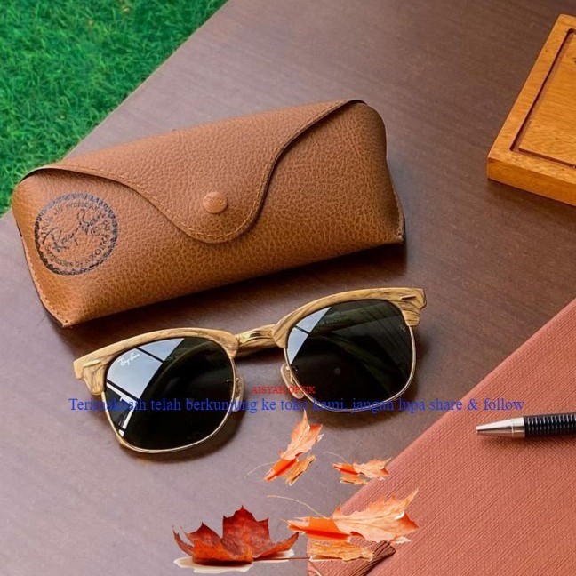 (COD) Kacamata Rayban Clubmaster Wood