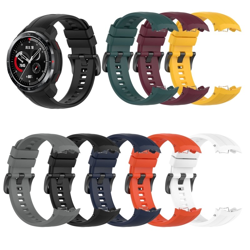 Replacement Silicone Wrist Strap for Huawei Honor GS Pro Smart Wat- Adjustable Sport Bracelet  For H