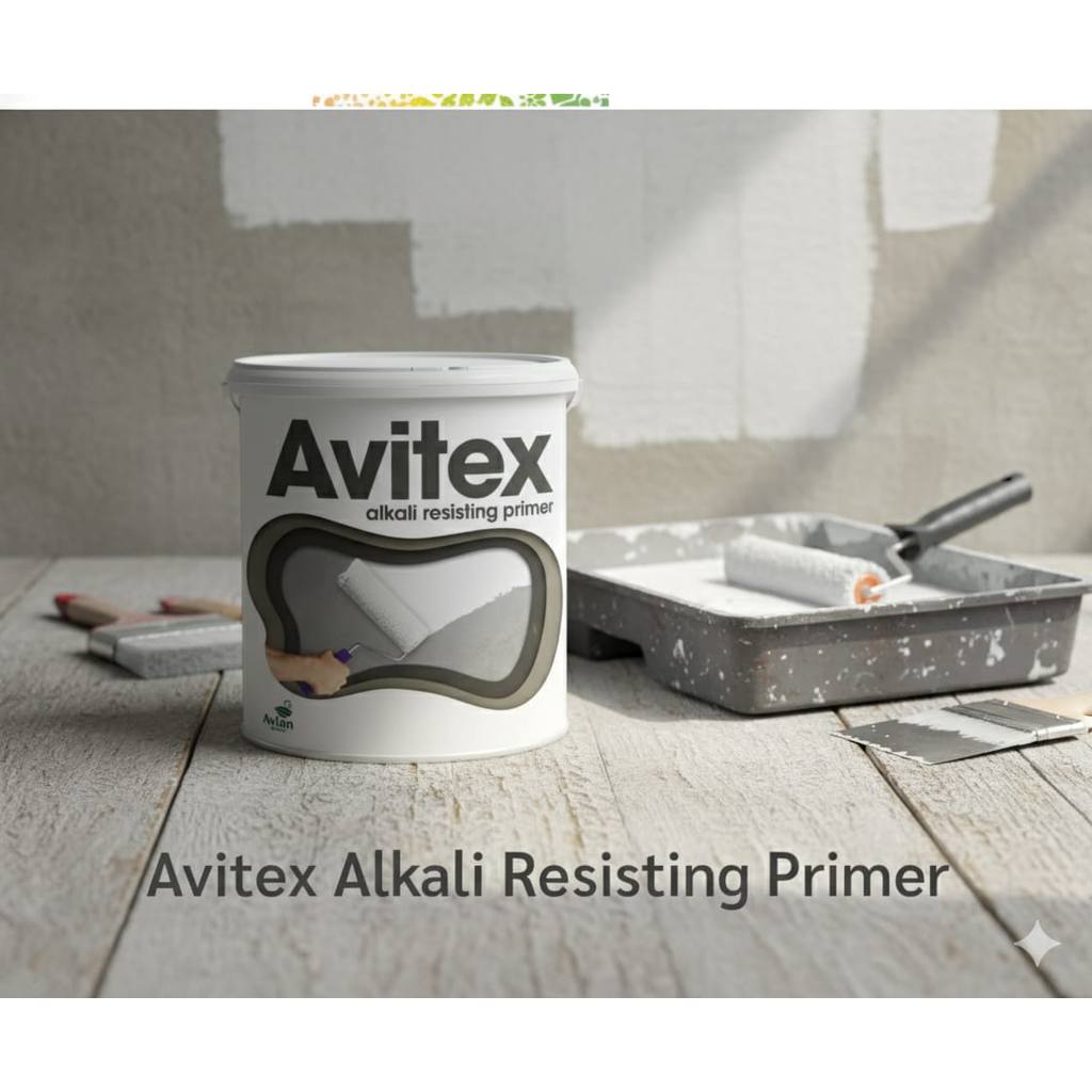 Cat dasar alkali ,Avitex alkali resisting primer 4kg, Cat Avitex 4 kg, Cat Alkali