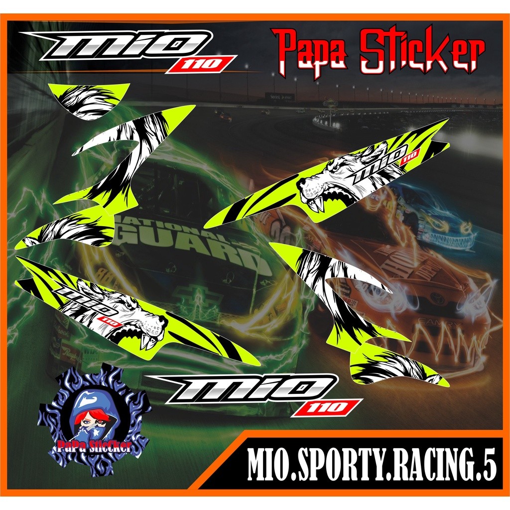 STRIPING MIO SPORTY SMILE - STIKER MOTOR MIO SPORTY SMILE - STICKER MIO SPORTY SMILE CODE 05
