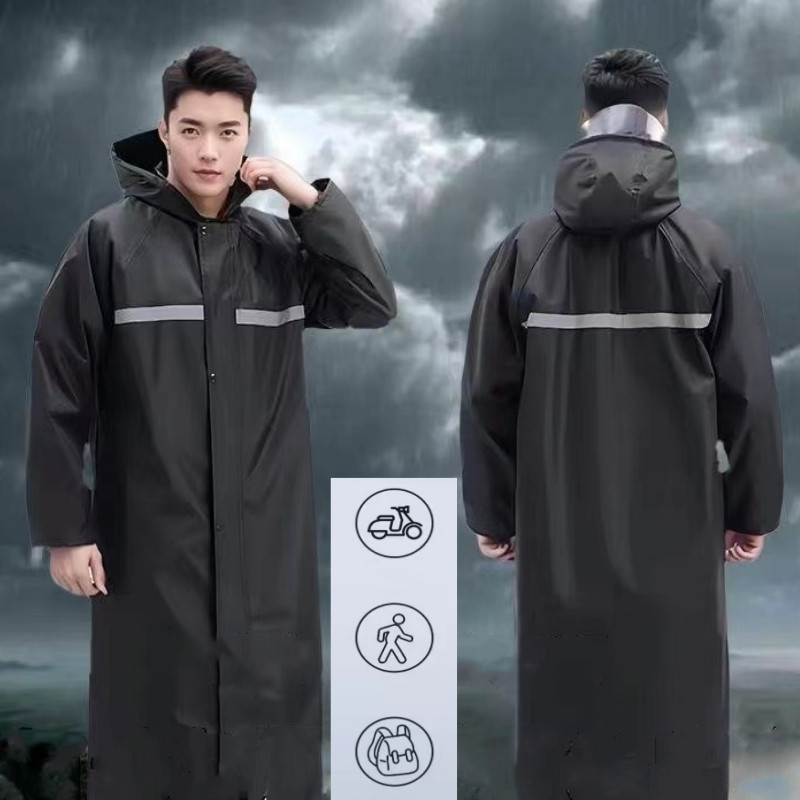 PARTZONE Jas Hujan Terusan Premium  Pria Wanita Tebal Anti Angin Kualitas Terbaik bahan Seluruh tubu