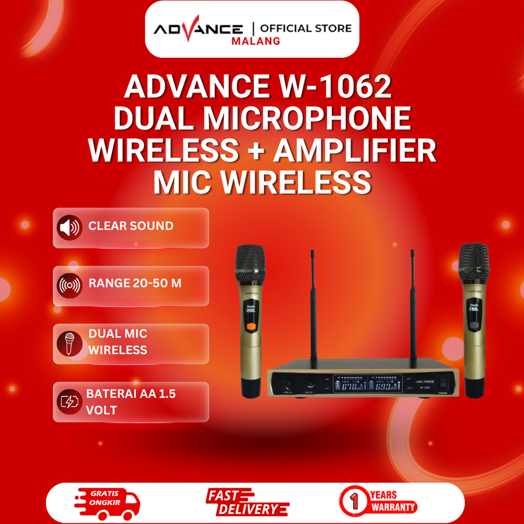 Wireless Microphone Advance+Amplifier W-1061