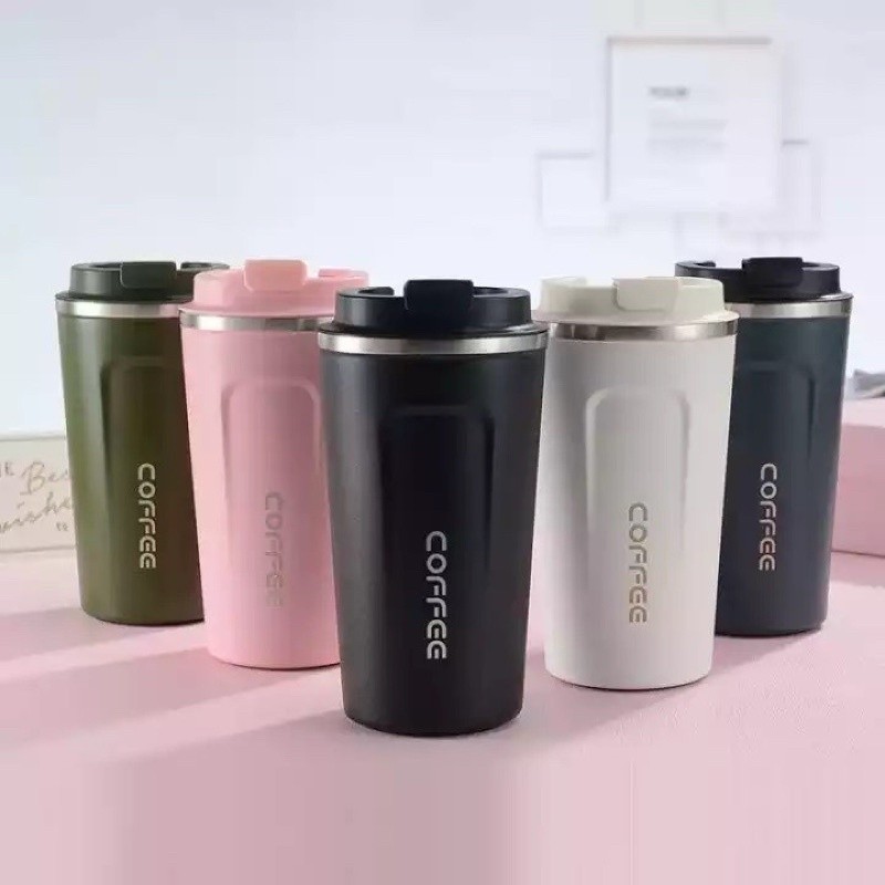 Thermos Mug Coffee Travel 510ml Stainless Steel Termos Kopi (Ada Tulisan Coffee)