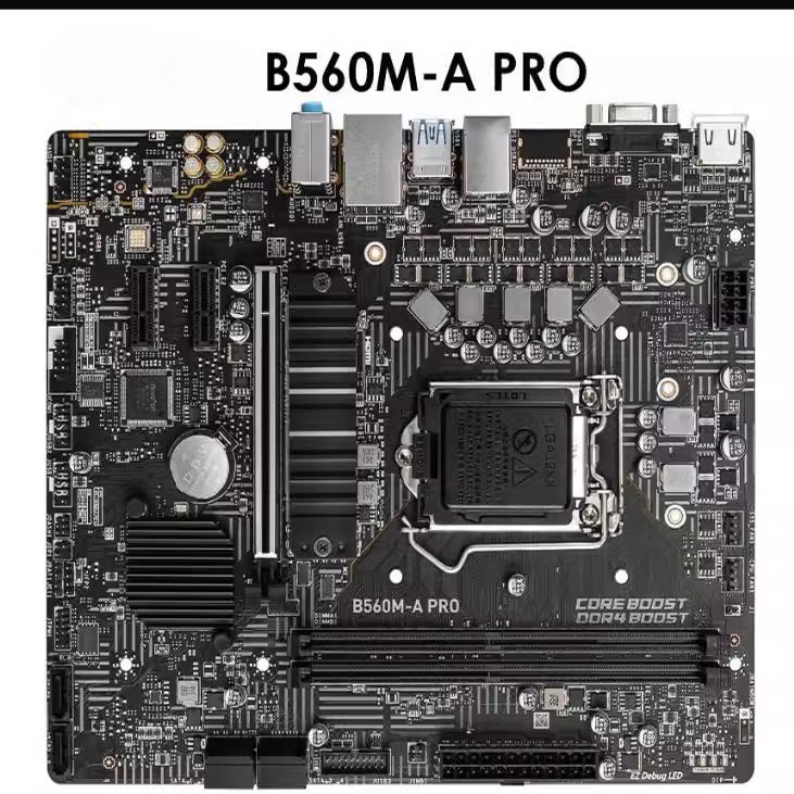 For MSI B560M-A PRO with 2.5G network interface card, support 10th 11th generation CPU HDMI interfac