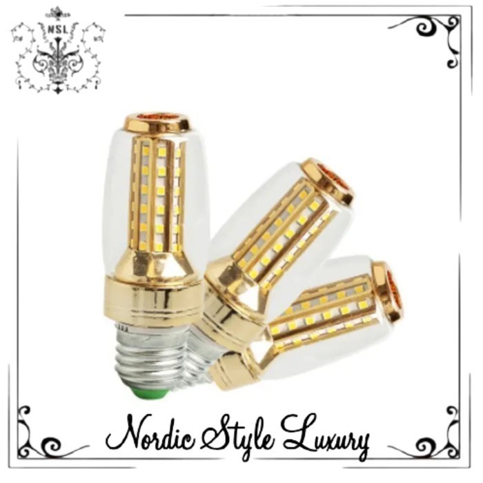 NORDIC STYLE LUXURY Lampu bohlam LED 10watt e27 e14 / Lampu candle premium / bohlam lampu hias gantu