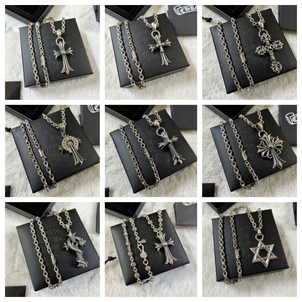 Kalung Tembaga, Inti Tanaman, Kalung Salib Ganda Besar Kalung Pria dan Wanita