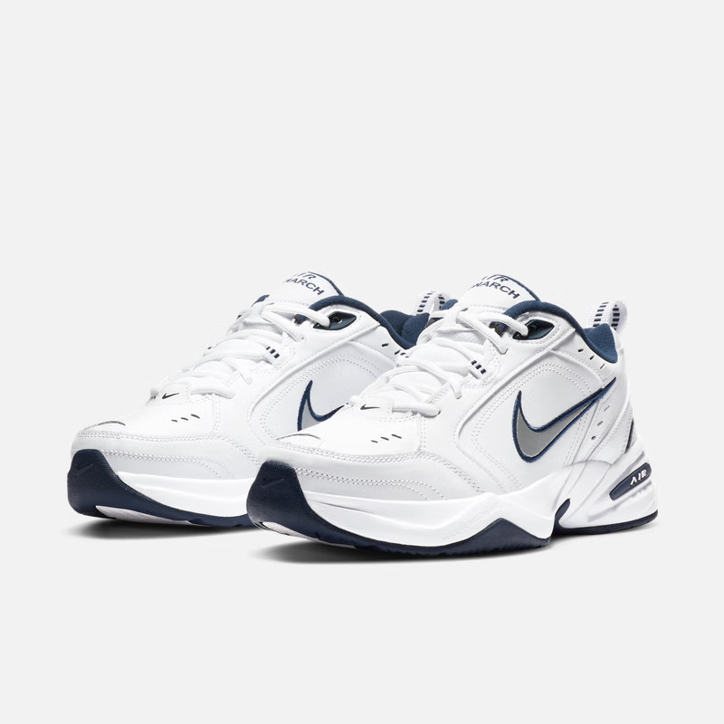 HOT DEALS FOOT LOCKER STORE NIKE AIR MONARCH IV WHITE METALLIC SILVER ORIGINAL