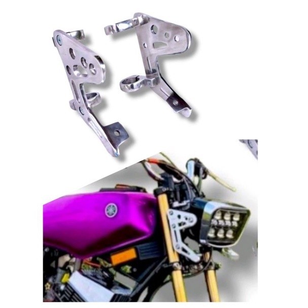 lampu daymaker rx king set kupingan breket