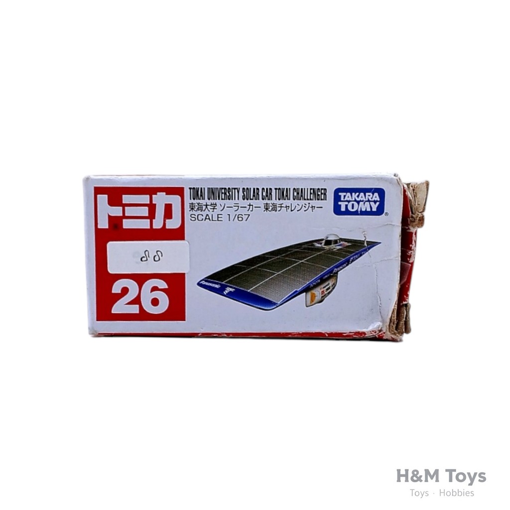 Tomica 26 Tokai University Solar Car Tokai Challenger - Takara Tomy - Box Tidak Bagus
