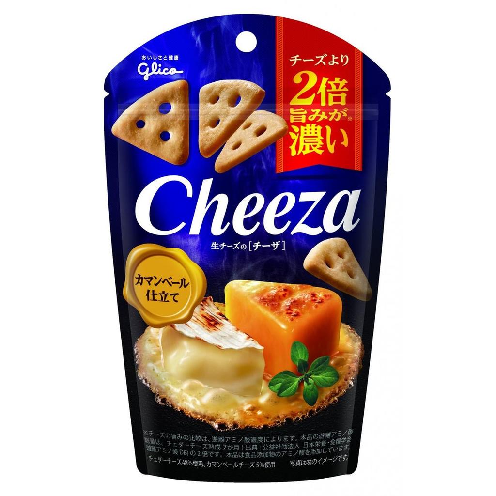 GLICO CHEEZA CAMEMBERT CHEESE CHEDDAR CHEESE CRACKERS SNACK JEPANG