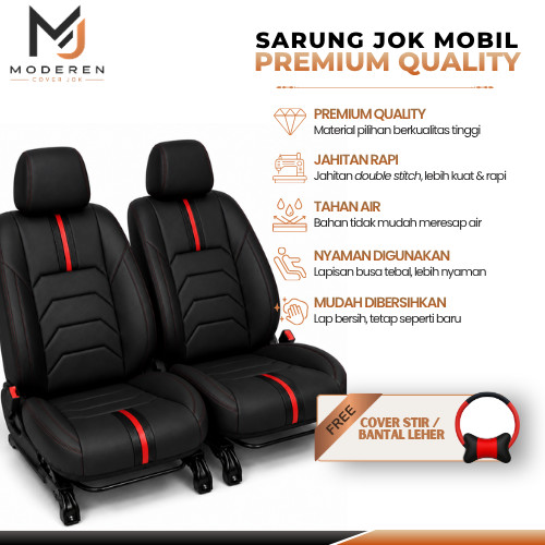 SARUNG JOK MOBIL CALYA/SIGRA 3 BARIS BAHAN APFORCE CHEROKEE PREMIUM ANTI AIR ANTI DEBU