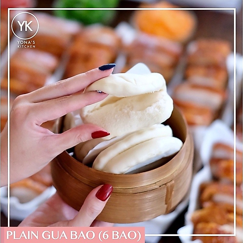 PLAIN BAO / BAKPAO LIPAT KOSONG / MANTAO LIPAT ISI 6 PCS