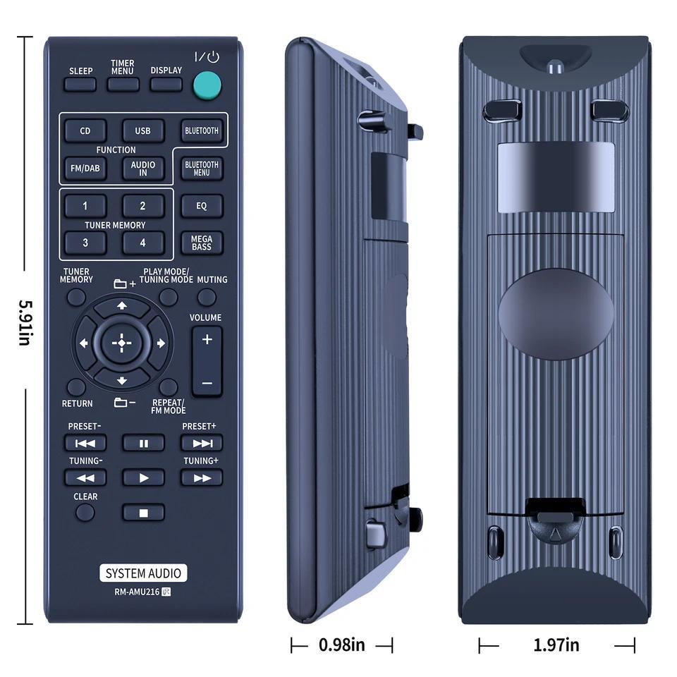 Remote Control For Sony RM-AMU216 RM-AMU212 SS-SBT20 CMT-X3CD RM-AMU185 RM-AMU184 RM-AMU186 MHC-EC61