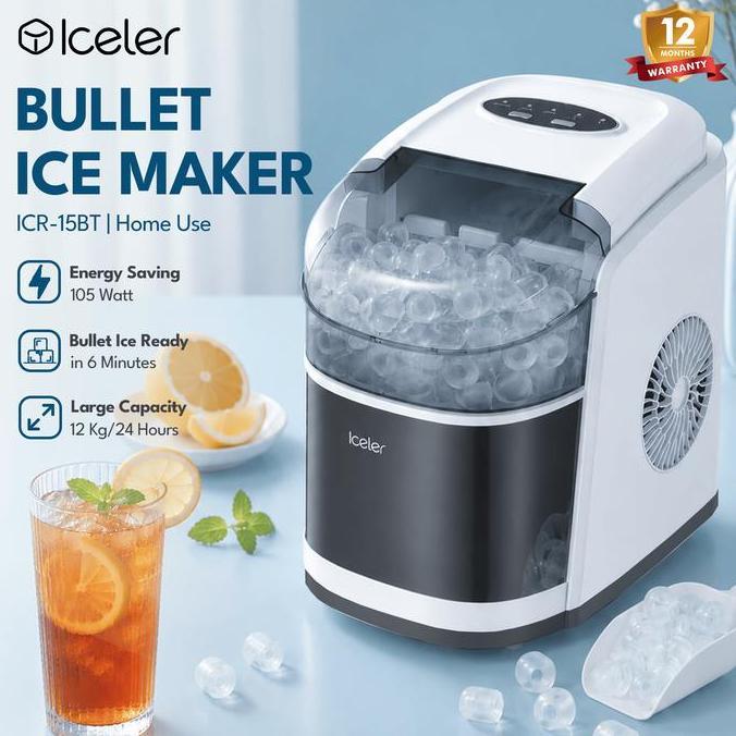 Mesin Es Iceler Ice maker 15kg/hari 6 menit Es Jadi Bullet Ice Maker