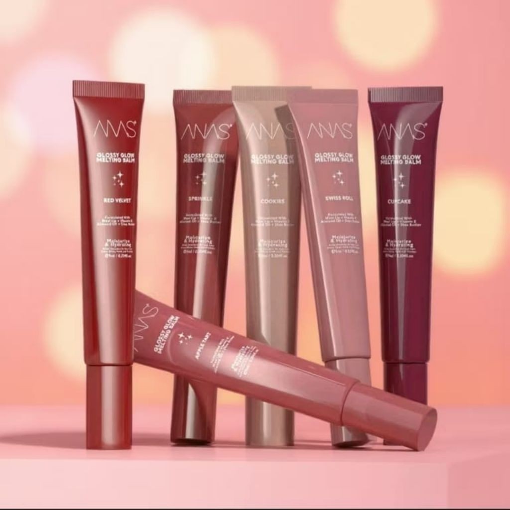 100% Ori ANAS lip balm berwarna dengan efek mengilap dan meleleh 9ml swiss roll muffin