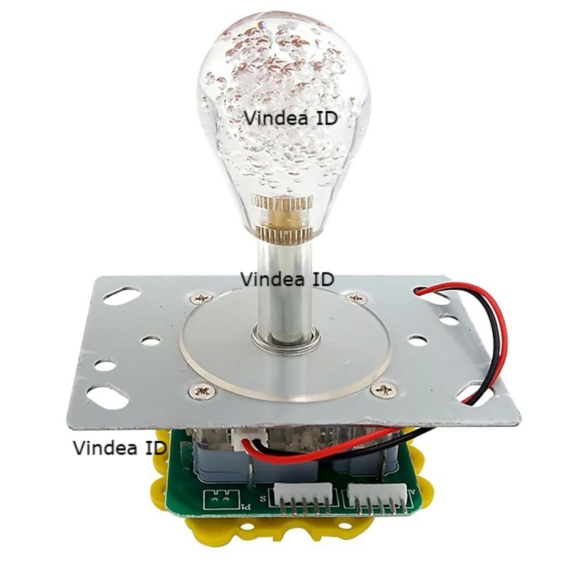 Gamepad Arcade Joystick Lampu LED RGB Oval Stick Controller Mesin Cakar Game Konsol Dingdong
