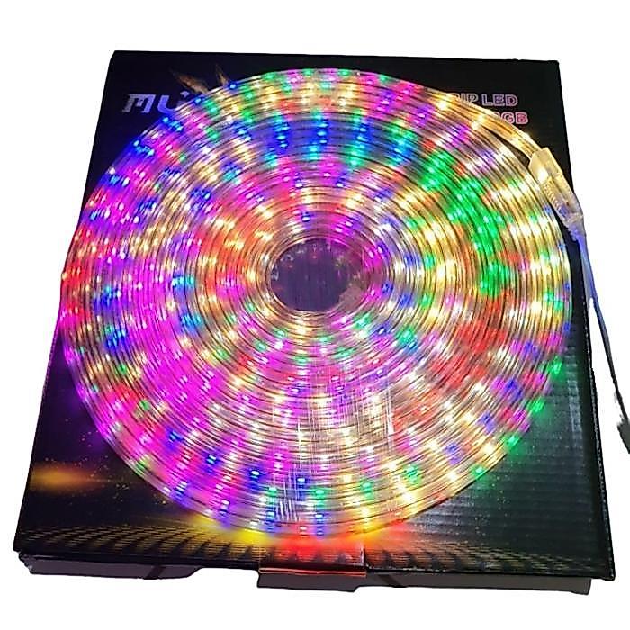 LAMPU LED STRIP SELANG 3528 220v 10M OUTDOOR RGB MUXINDO