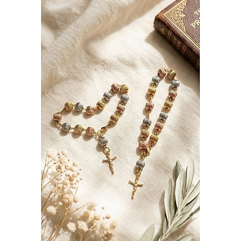 [ B2B ] GELANG ROSARIO 3 WARNA GOLD ROSE GOLD SILVER