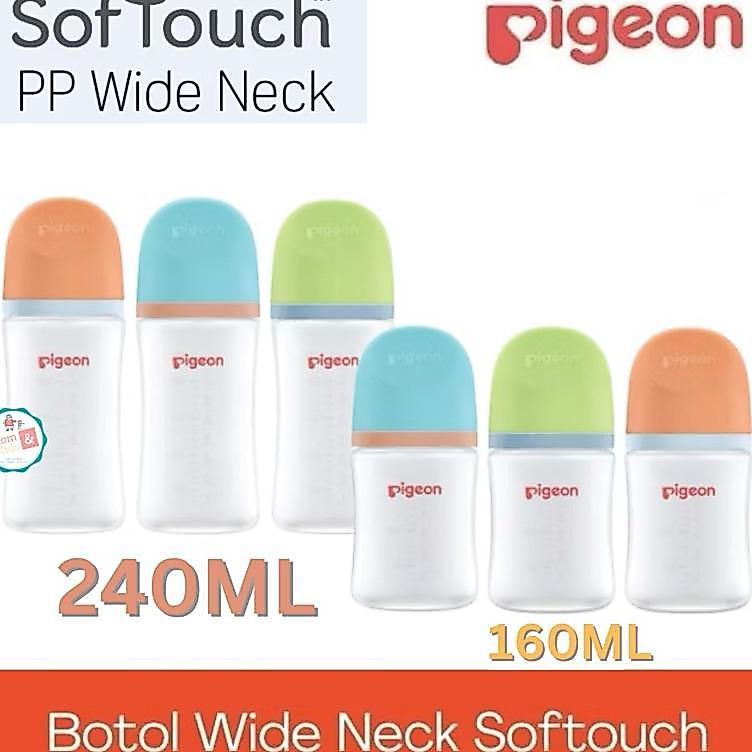 Botol Susu Pigeon Wide Neck 240 Ml 160 Ml | Pigeon Wide Neck 240Ml 160Ml | Botol Susu Bayi